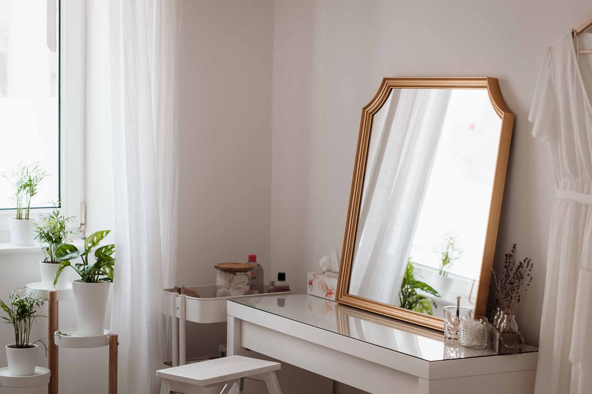 der stylingbereich in einem Fotostudio